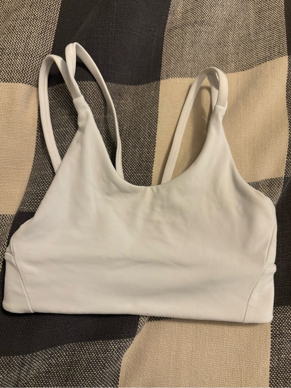 Athleta White Kids Sports Bra with Double Straps XS